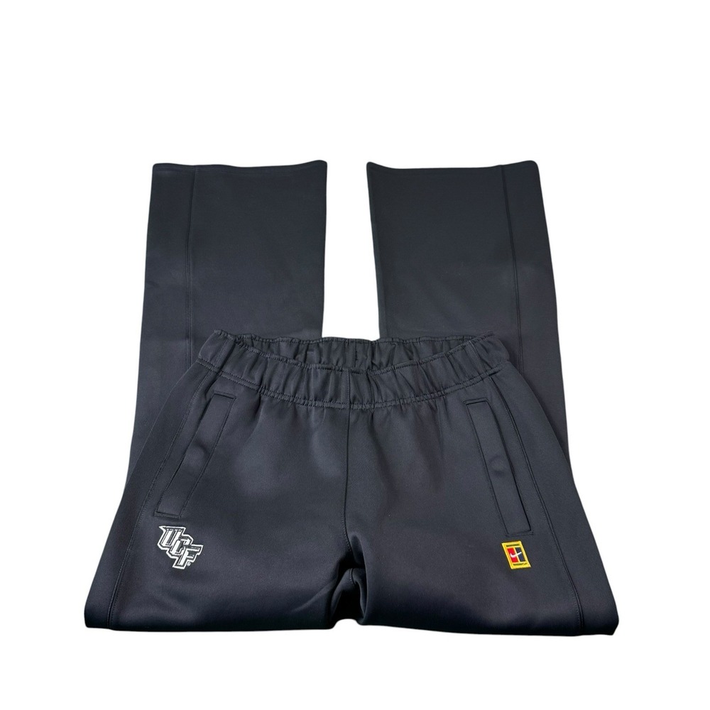Nike Court Heritage Windrunner Mid-Rise Tennis Pants Black Women's Size S UCF